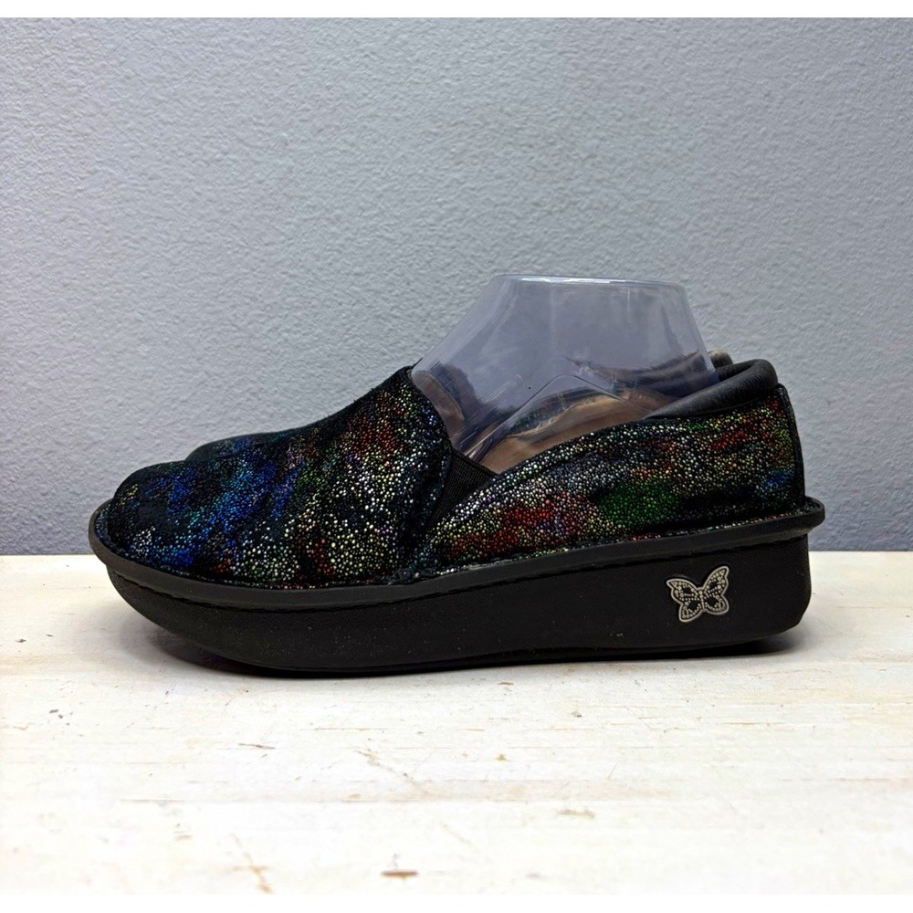 Alegria Multicolor/Black Debra Clogs Size 38